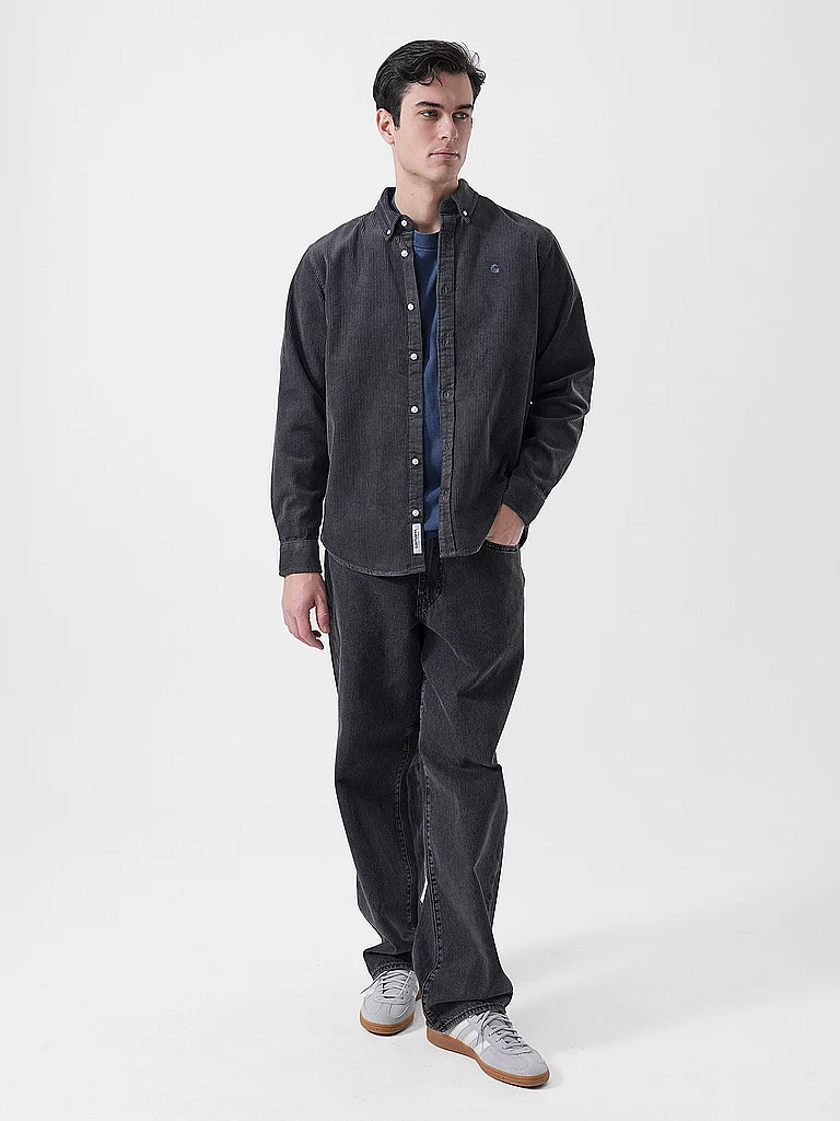 Carhartt Wip Cordhemd Madison Grau | Xs-image